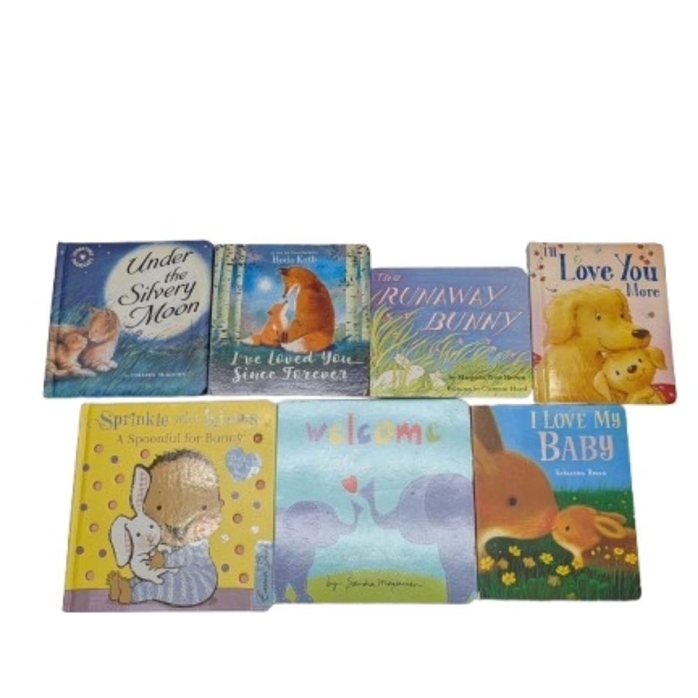 7 PC Lot Baby Board Books Hoda Kotb Runaway Bunny I Love My Baby Nursery Gift